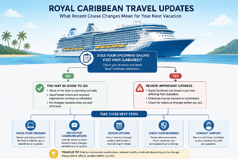 royal caribbean decision flow infographic