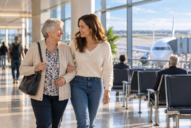 tsa launched a pilot program letting precheck members visit gates supporting editorial illustration