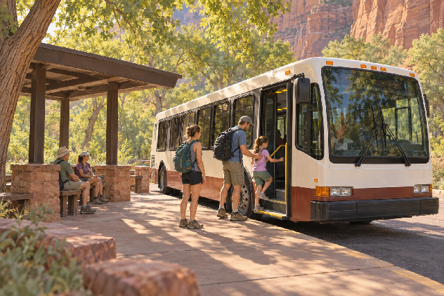 zion national park supporting editorial illustration
