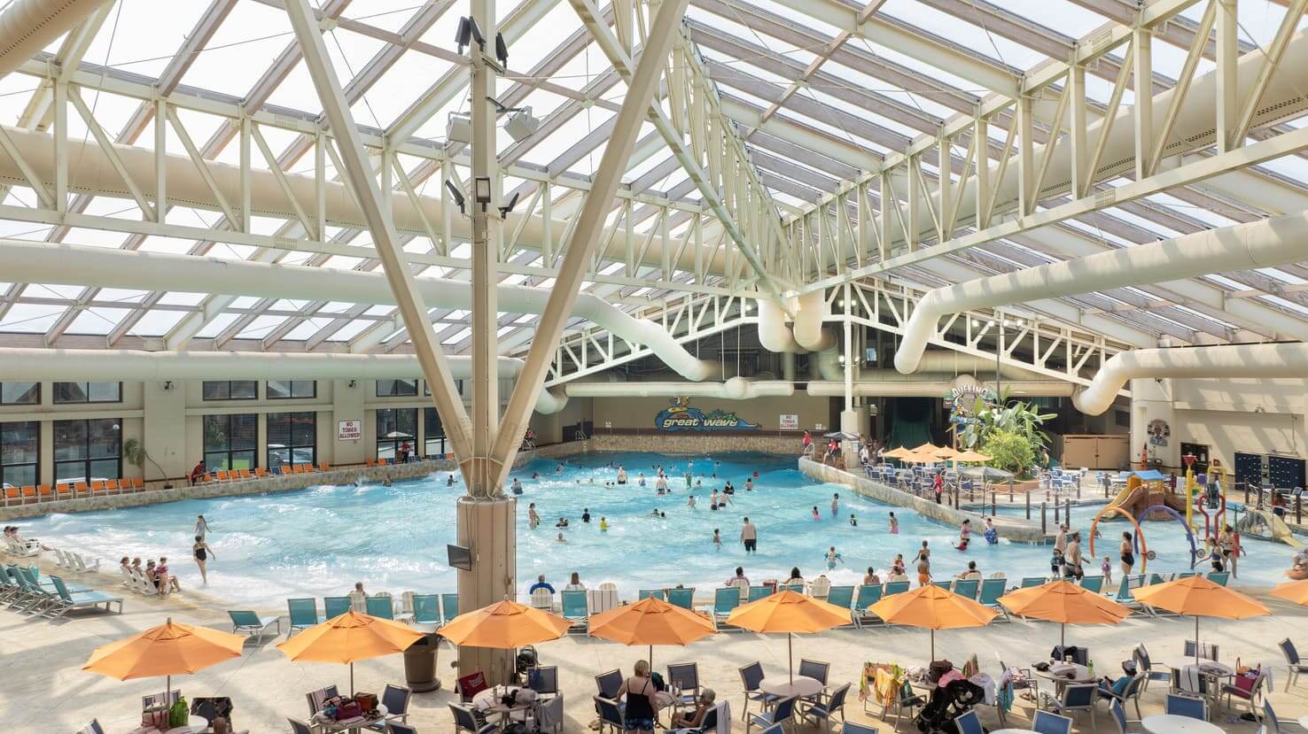 Wild WaterDome indoor wave pool at Wilderness Resort in Wisconsin Dells